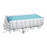 Piscina Estrutural 11.532 Litros Retangular com Capa + Escada e Filtro Bestway - 110v - 1