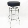 Kit 4 Banquetas Bar Alta Giratória Cromada Assento Preto - Poltronas do Sul - 2