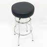 Kit 4 Banquetas Bar Alta Giratória Cromada Assento Preto - Poltronas do Sul - 3