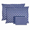 Ver imagem 1 de Jogo de Cama Percal de Microfibra Luma Joy Casal 4 Peças - Cor Azul Indico