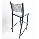 Ver imagem 4 de Banqueta EMPILHÁVEL Preta altura 65cm assento branco - Poltronas do Sul