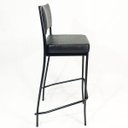 Ver imagem 3 de Banqueta EMPILHÁVEL Preta Altura 65cm assento e encosto Preto - Poltronas do Sul