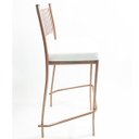 Ver imagem 4 de Kit 2 Banquetas EMPILHÁVEL Cobre Altura 65cm assento branco - Poltronas do Sul