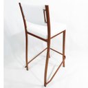 Ver imagem 6 de Kit 4 Banquetas EMPILHÁVEL Cobre Altura 65cm assento e encosto Branco - Poltronas do Sul