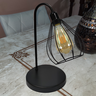 Abajur de Quarto Luminária Industrial Aramado Teardrop Preta - 3