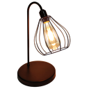 Ver imagem 1 de Abajur de Quarto Luminária Industrial Aramado Teardrop Preta