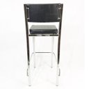 Ver imagem 6 de Kit 3 Banquetas EMPILHÁVEL cromada Altura 65cm assento e encosto preto - Poltronas do Sul