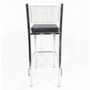 Ver imagem 6 de Kit 4 Banquetas EMPILHÁVEL cromada Altura 65cm assento preto - Poltronas do Sul