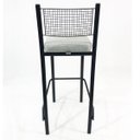 Ver imagem 6 de Kit 4 Banquetas EMPILHÁVEL Preta Altura 65cm assento Linho - Poltronas do Sul