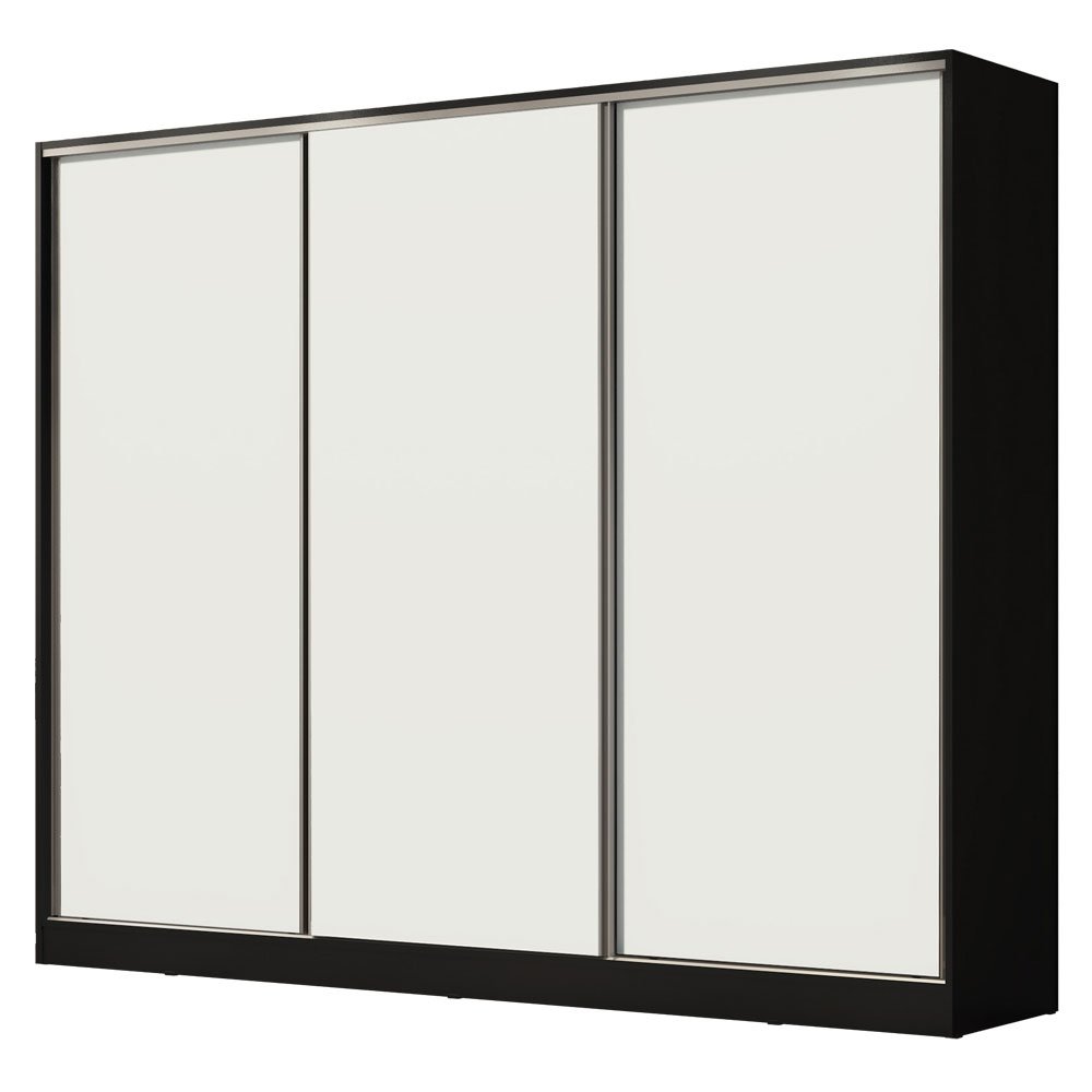 Guarda Roupa Casal 100% Mdf Madesa Royale 3 Portas de Correr - 4