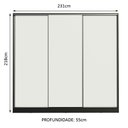Ver imagem 5 de Guarda Roupa Casal 100% Mdf Madesa Royale 3 Portas de Correr