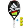 Raquete de Beach Tennis Adidas RX H14 Preta e Amarela + 3 Bolas - 1