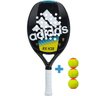 Raquete de Beach Tennis Adidas Rx H38 - Azul e Amarelo + 3 Bolas - 1