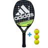 Raquete de Beach Tennis Adidas Adipower H14 - Verde + 3 Bolas - 1