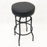 Kit 3 Banquetas Bar Alta Giratória Preta Assento Preto - Poltronas do Sul - 3