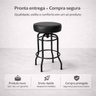 Kit 3 Banquetas Bar Altura 74cm Giratória Cozinha Gourmet Preta Assento Preto - 6