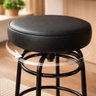 Kit 6 Banquetas Bar Altura 74cm Giratória Cozinha Gourmet Preta Assento Preto - 4