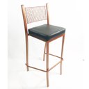 Ver imagem 3 de Kit 2 Banquetas EMPILHÁVEL Cobre Altura 65cm assento preto - Poltronas do Sul
