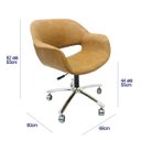 Ver imagem 4 de Poltrona Escritório Eduarda com Regulagem de Altura - Poltronas do Sul