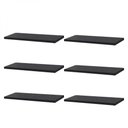 Ver imagem 1 de Kit 6 Prateleiras 40 X 20cm Preta Suporte Invisível