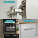 Ver imagem 6 de Torre Quente Carvalho com Preto Cozinha Arizona 2783 Carraro