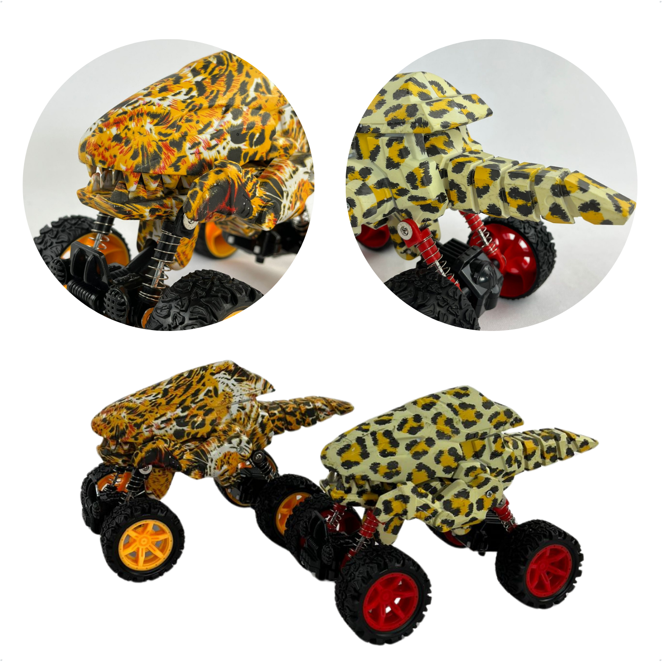 Kit 2 Carros Dino Cars Mosnster - 2