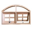 Ver imagem 2 de Janela de Madeira Vitro Máximo Ar 2 Módulos em Arco Padrão Cedro Bat.14 Cm-1.20(l)x0.80(a)