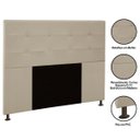 Ver imagem 3 de Cabeceira Cama Box Casal Queen 160cm D10 Safira Corano Bege - Mpozenato