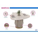 Ver imagem 4 de Mesa Sala Jantar Tokyo+6 Cadeiras Nara Bege DJ Móveis