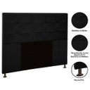 Ver imagem 3 de Cabeceira Cama Box Casal Queen 160cm D10 Safira Corano Preto - Mpozenato