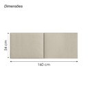 Ver imagem 4 de Cabeceira de Cama Box Casal Laura 140cm X 55cm - Kf Móveis