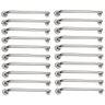 Alça de Apoio Kit 20 Unid Barra 70cm Inox Deficiente Anti Queda Criança Idoso Suporte Parede - 1