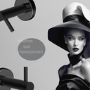 Ver imagem 2 de Cabide Gancho para Banheiro Preto Fosco Atenas Grego Metal