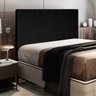 Cabeceira Cama Box Casal King 193cm D10 Jade Suede Preto - Mpozenato - 2