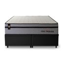 Ver imagem 4 de Conjunto Box Baú Super King Preston Preto 193x203x78 c/ Molas Ensacadas