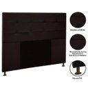 Ver imagem 3 de Cabeceira Cama Box Casal Queen 160cm D10 Safira Corano Marrom - Mpozenato