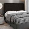 Cabeceira Cama Box Casal King 193cm D10 Ônix Suede Marrom - Mpozenato - 2