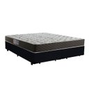 Ver imagem 1 de Cama Box Queen Colchão Mola Ensacada Acolchões + Box Suede 66x158x198 - Preto