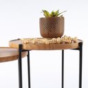 Ver imagem 2 de Mesa Lateral Gold 35 Cm X 45 Cm Tauari - Preto
