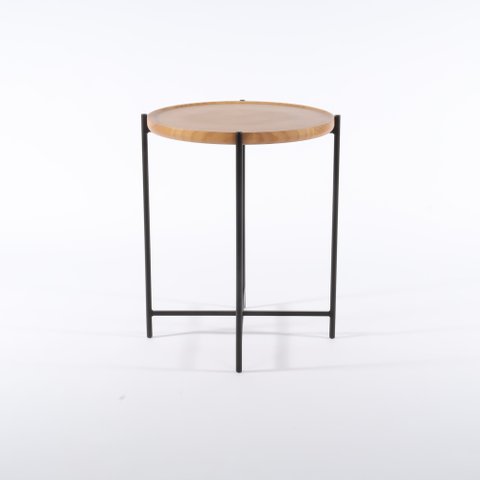 Mesa Lateral Gold 35 Cm X 45 Cm Tauari - Preto