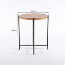 Ver imagem 3 de Mesa Lateral Gold 35 Cm X 45 Cm Tauari - Preto
