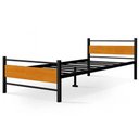 Ver imagem 4 de Cama Juvenil Solteiro Lilly com Colchão Solteiro 88cm Klm Preto/Canela