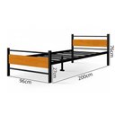 Ver imagem 2 de Cama Juvenil Solteiro Lilly com Colchão Solteiro 88cm Klm Preto/Canela