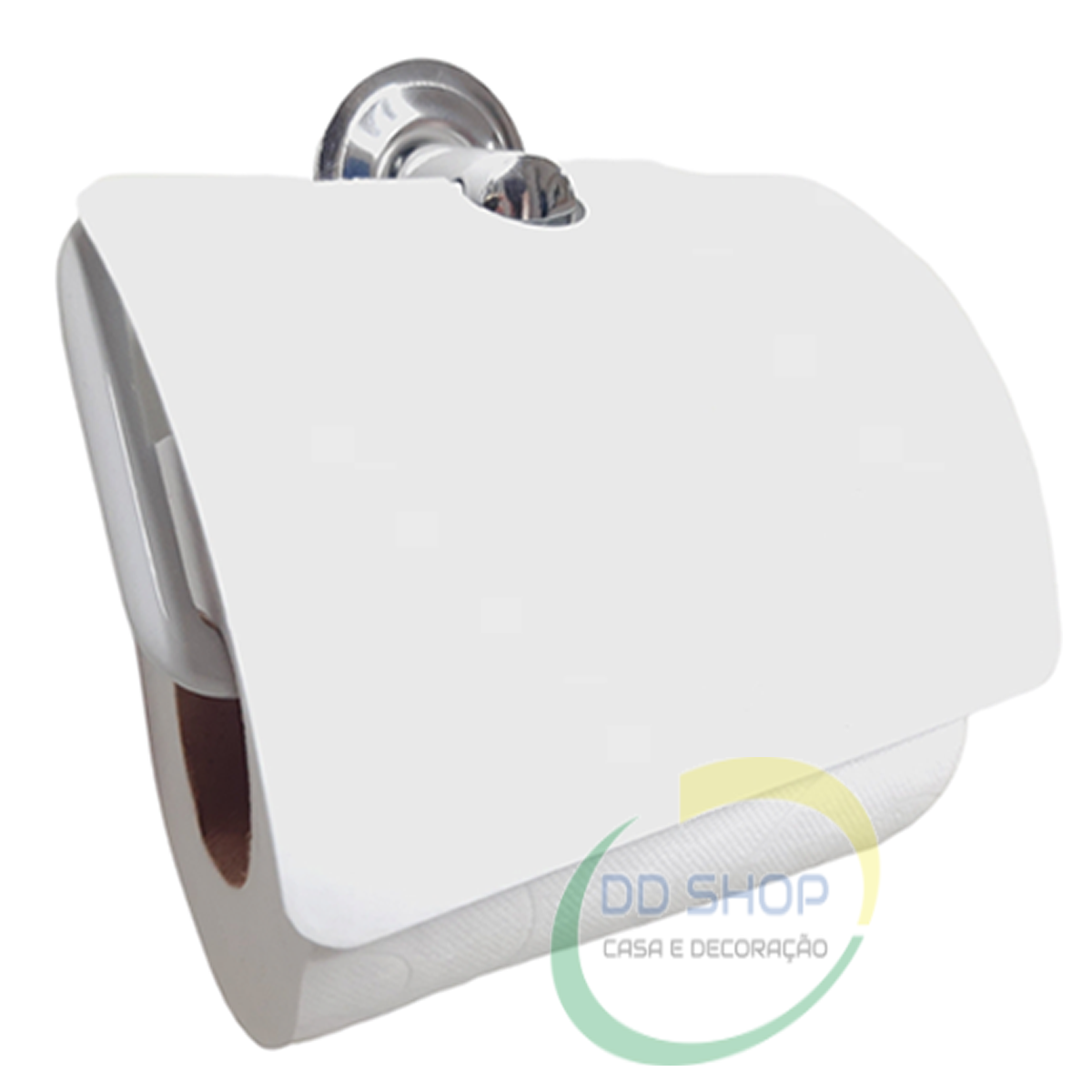 Kit Acessórios Banheiro C/ Porta Shampoo Inox Branco 6 Peças - 6