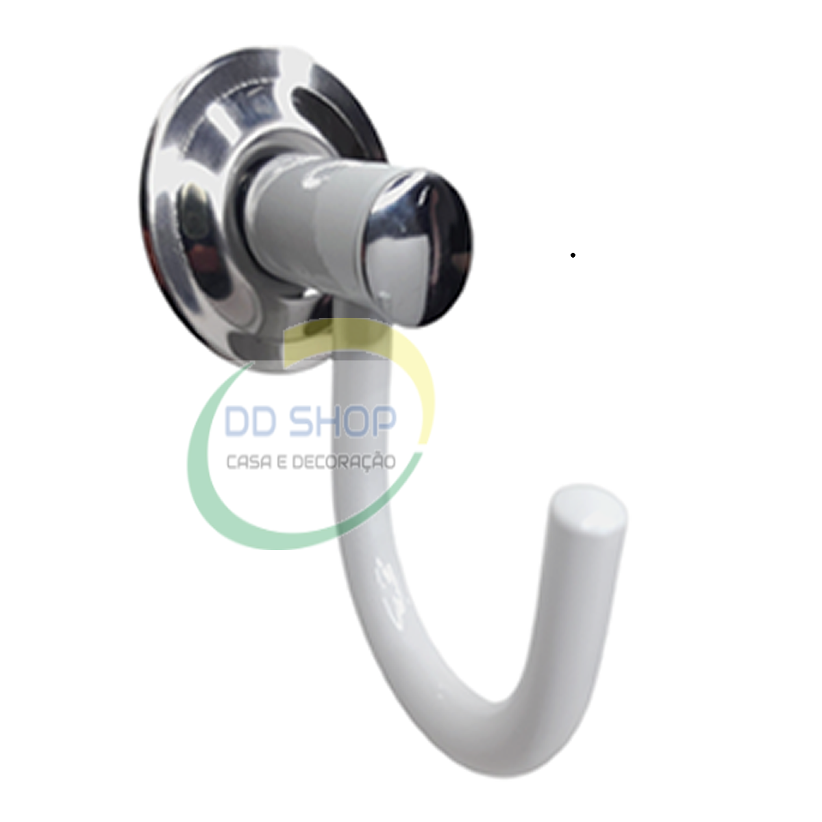Kit Acessórios Banheiro C/ Porta Shampoo Inox Branco 6 Peças - 2