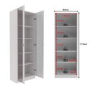 Ver mais imagens de Kit 3 Armários para Escritório com Portas de Vidro Me4115 Branco