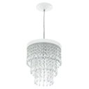 Ver imagem 3 de Kit 2 Lustre Pendente De Cristal Acrílico Manucrilic Branco
