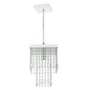 Ver imagem 3 de Kit 2 Lustre Pendente De Cristal Acrílico Marrycriic Branco