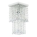 Ver imagem 5 de Kit 1 Lustre Cristal Acr. Sweet + 2 Lustres Spark Branco