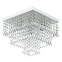 Ver imagem 4 de Kit 1 Lustre Cristal Acr. Sweet + 2 Lustres Spark Branco